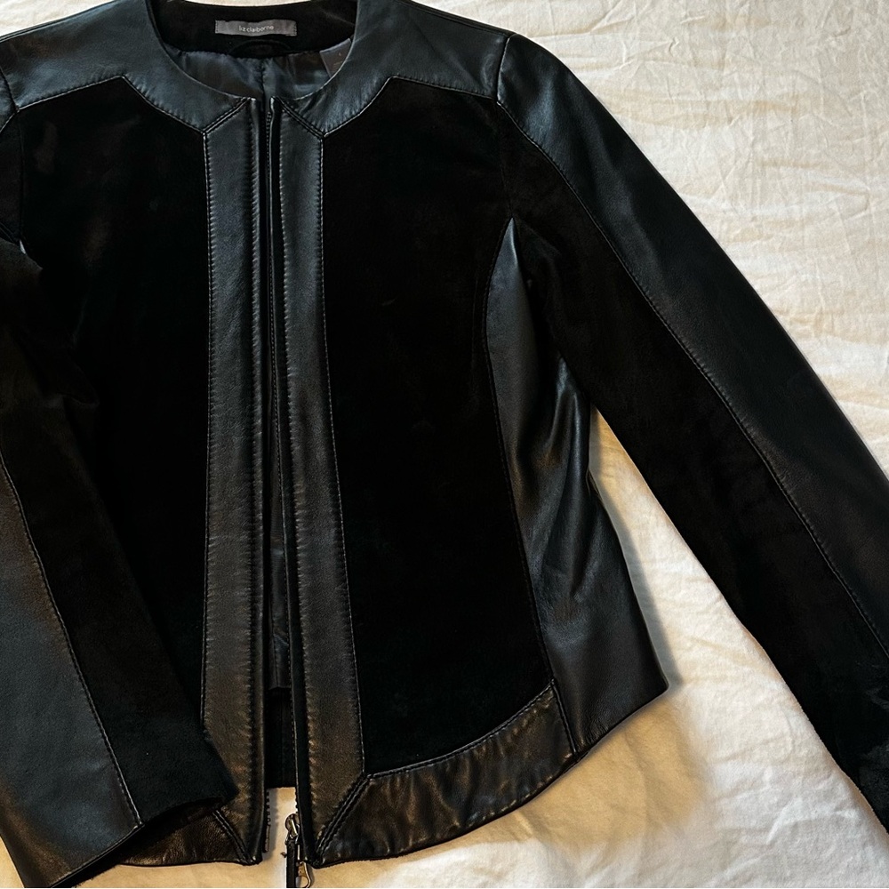 Liz Claiborne Black Leather Jacket